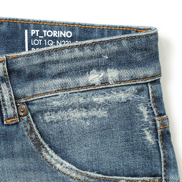 PT TORINO DENIM ピーティートリノデニム メンズ デニム ウォッシュ